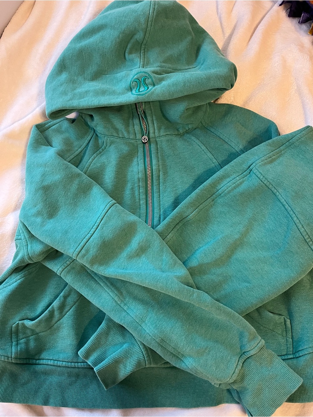 Lululemon Scuba Crop Half Zip Hoodie💚Maldives Green